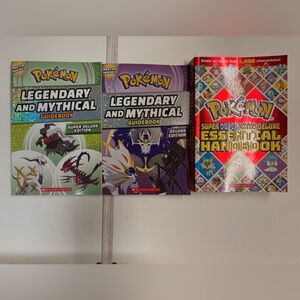 Pokemon Legendary and Mythical Guidebook Set - Green, Purple, Red